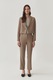 Tatuum, Sacou cu revere decupate Reneta, Maro fango, 34
