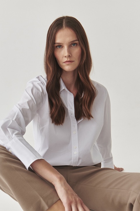 Tatuum, Camasa din amestec de bumbac Eliko, Alb optic, 42