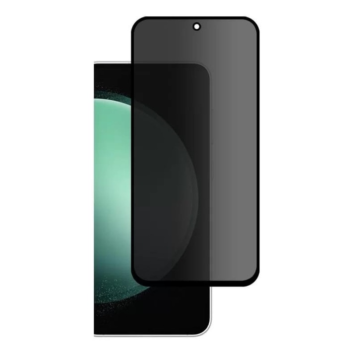 Folie Privacy Compatibila cu Samsung Galaxy S23 FE (5G), Full Cover, Full Glue, Calitate Premium