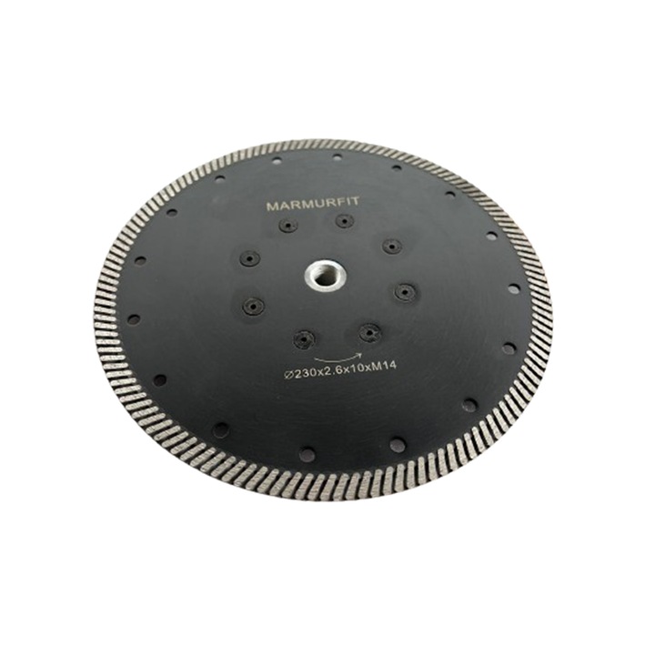 Disc diamantat Marmurfit FITUNIVERSAL, pentru taierea de granit sau marmura avand diametrul de 230mm