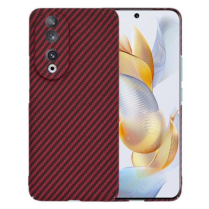 Husa pentru Honor 90 - Techsuit Carbonite FiberShell - Red