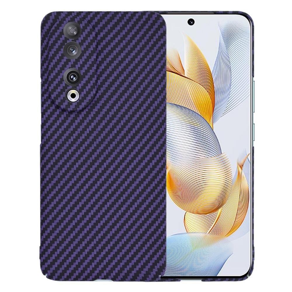 Techsuit Carbonite FiberShell - Husa telefon - compatibil cu Honor 90 - culoare Mov