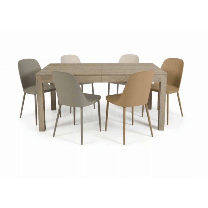 Masa Famiglia extensibila, finisaj lemn natur 180 cm / 90 cm /77 cm