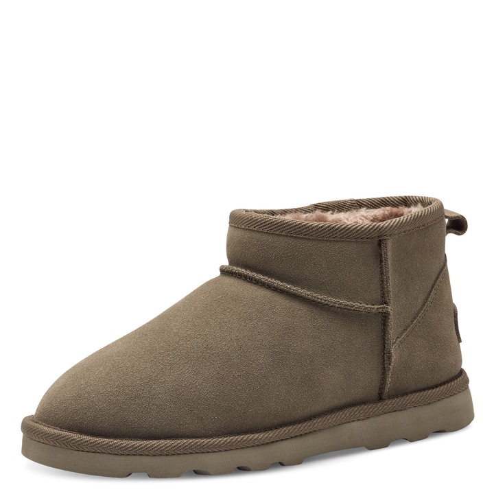 s.Oliver, Ghete slip-on de piele intoarsa, Verde