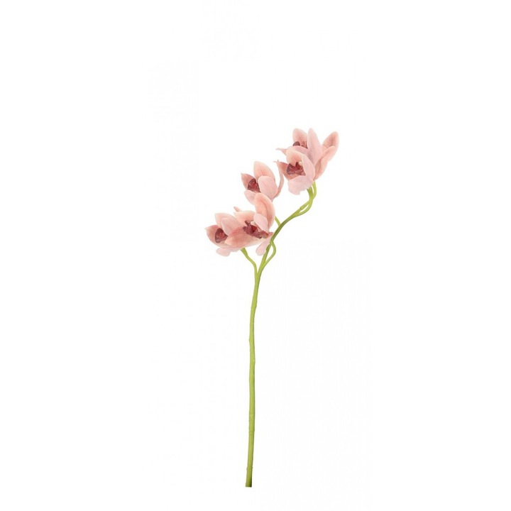 12 db mesterséges orchidea készlet rózsaszín lazaczöld 16x10x66 cm