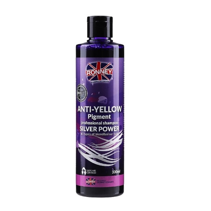Sampon pentru par blond Ronney Anti Yellow Silver Power 300 ml