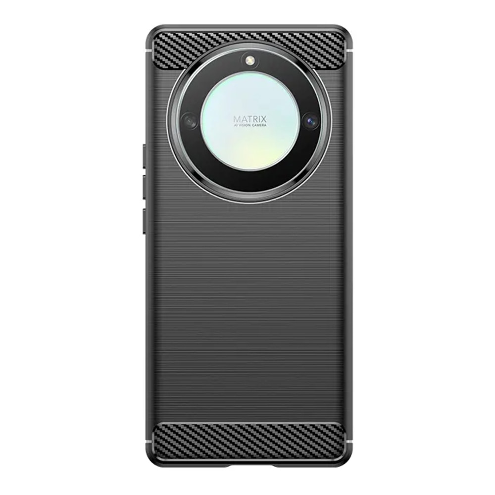 Husa protectie Mat-Tech compatibila cu Honor Magic6 Lite, Textura Carbon, Finisaj Mat, Anti-Shock, Anti-Fingerprint, Rezistenta la impact, Negru