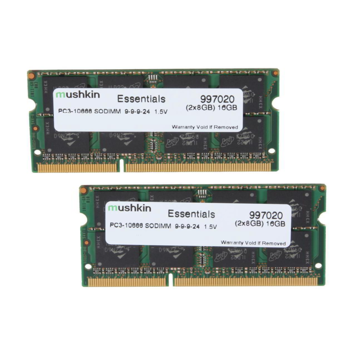 Mushkin 16GB /1333 Essentials DDR3 RAM за преносими компютри (2x8GB) (997020)