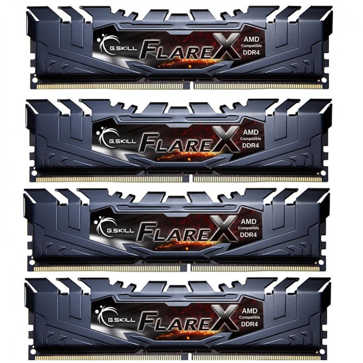KIT RAM DDR4 G.Skill 32GB /3200 Flare X (4x8GB) (F4-3200C16Q-32GFX)