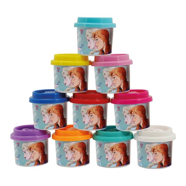 Пластилин AS Disney Frozen Bag с 10 контейнера и капаци с форма Palmer 280g