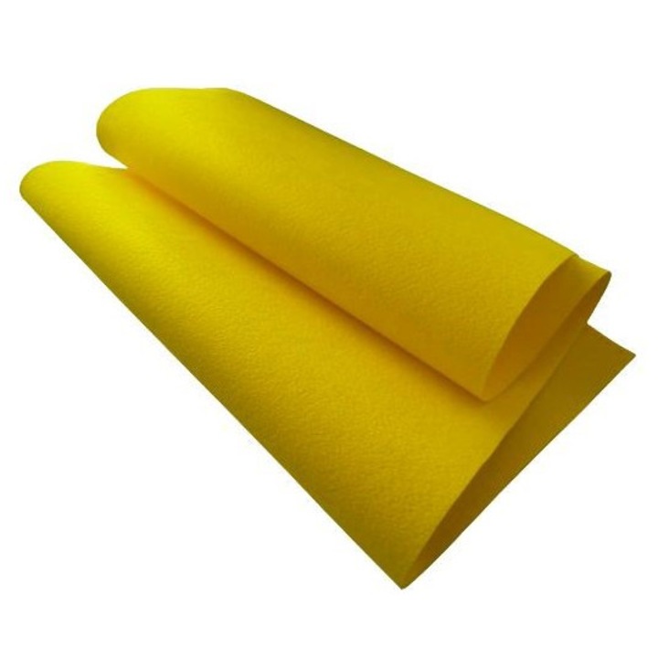 Fetru rigid 1.2mm 50X110cm, galben