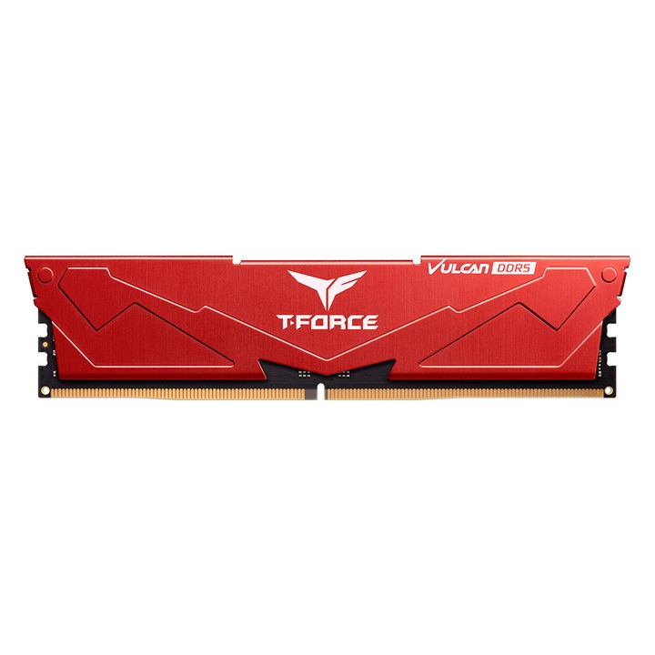 Оперативна памет Team Group 16GB / 5200 T-Force Vulcan Red DDR5 RAM (1x16GB) (FLRD516G5200HC40C01)