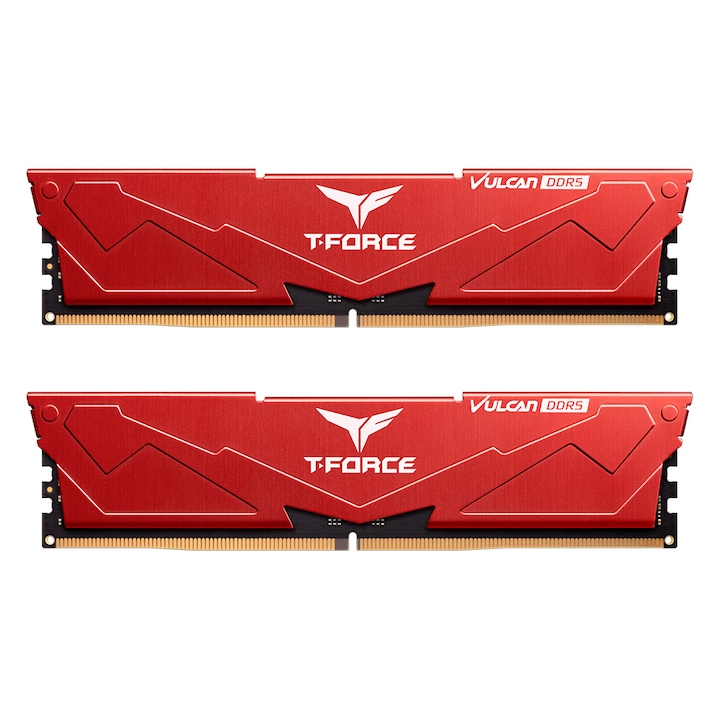 Оперативна памет TeamGroup 64GB / 5200 T-Force Vulcan Red DDR5 RAM KIT (2x32GB) (FLRD564G5200HC40CDC01)