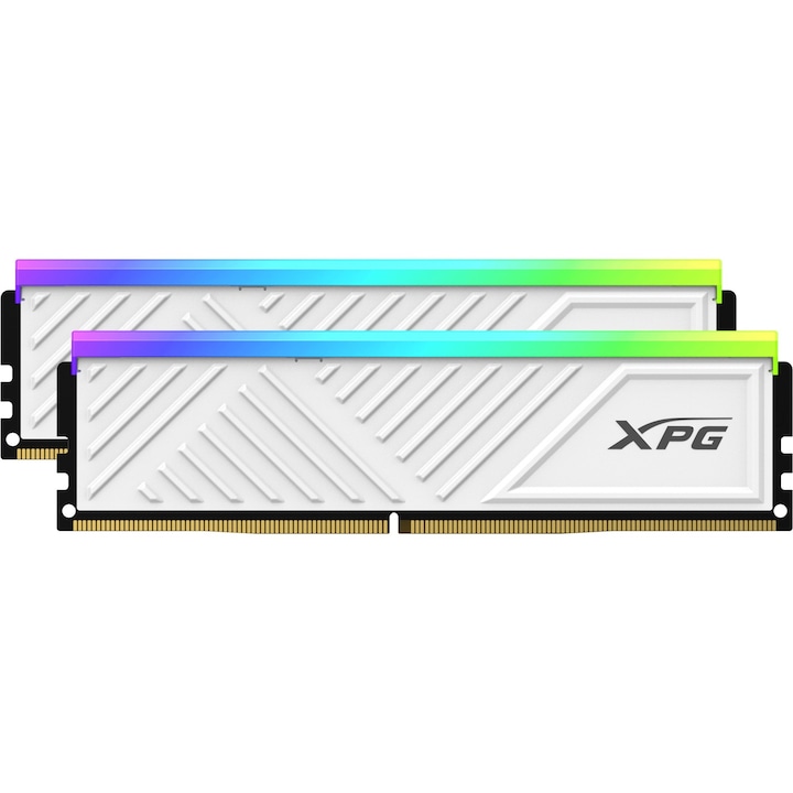 Оперативна памет Adata 64GB / 3200 XPG Spectrix D35G RGB Бял (Intel XMP) DDR4 RAM (2x32GB) (AX4U320032G16A-DTWHD35G)