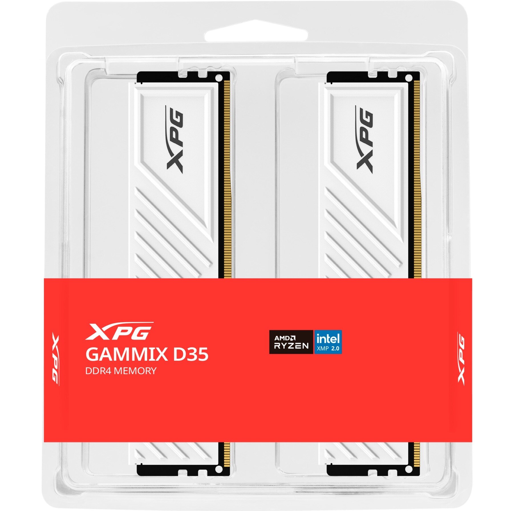 KIT RAM DDR4 Adata 16GB / 3200 XPG Spectrix D35G RGB alb (Intel