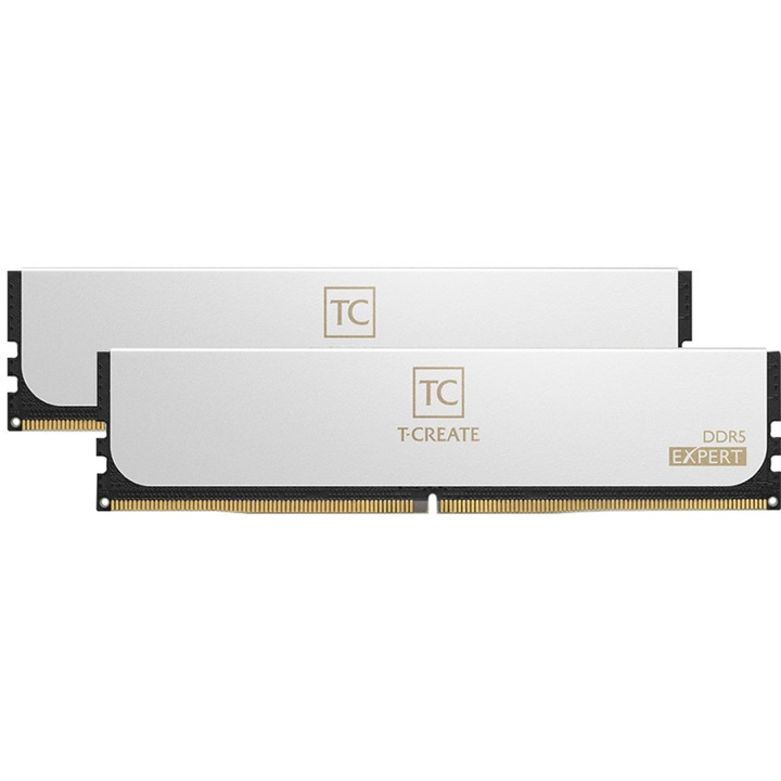 Оперативна памет TeamGroup 32GB / 6000 T-Create Expert White DDR5 RAM KIT (2x16GB) (CTCWD532G6000HC38ADC01)