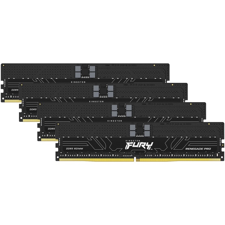 Оперативна памет Kingston 64GB / 6000 Fury Renegade Pro (AMD EXPO) DDR5 RAM KIT (4x16GB) (KF560R32RBEK4-64)