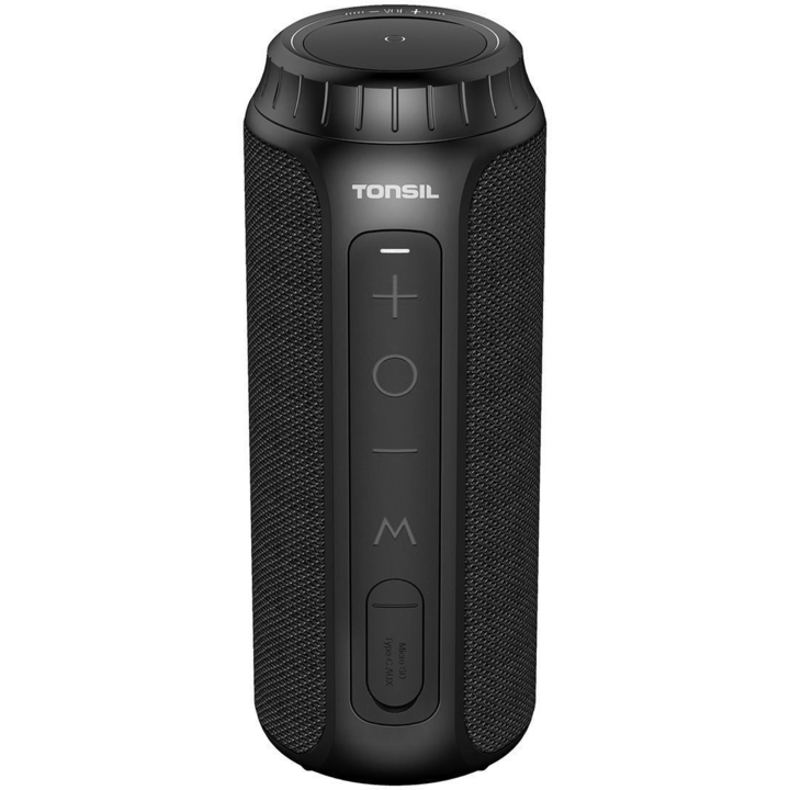 Tonsil Filp 6 Hordozható bluetooth hangszóró - Fekete (TONSILFLIP6)