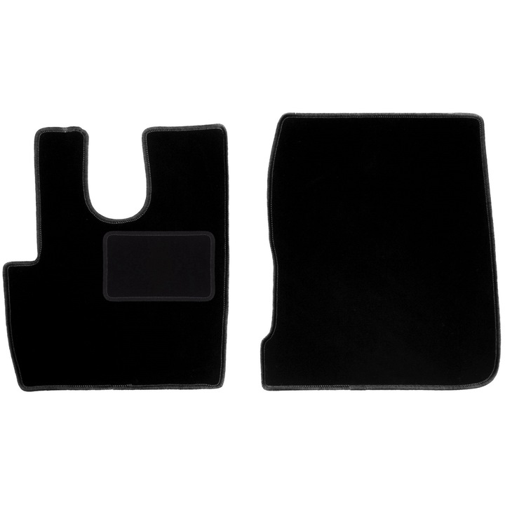 Set Covorase Auto Pentru Daf Cf Ciężarowy (2014-) Negru, Velur, Cu Prinderi – Perfect Adaptat