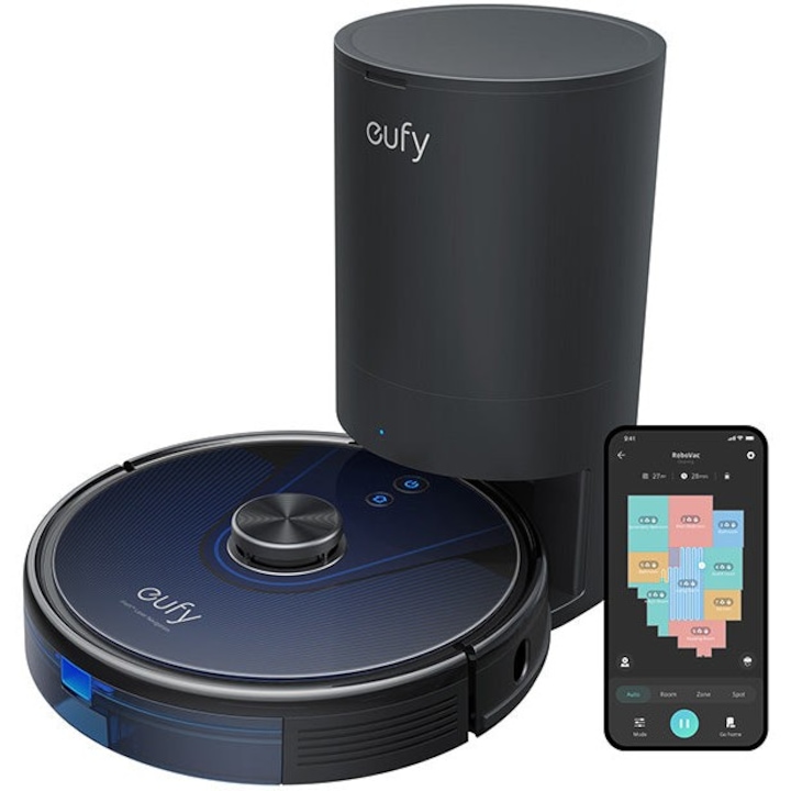 Прахосмукачка робот Eufy Clean L35 Hybrid+ 3.2 L Торба за прах Черна (T2182G11)