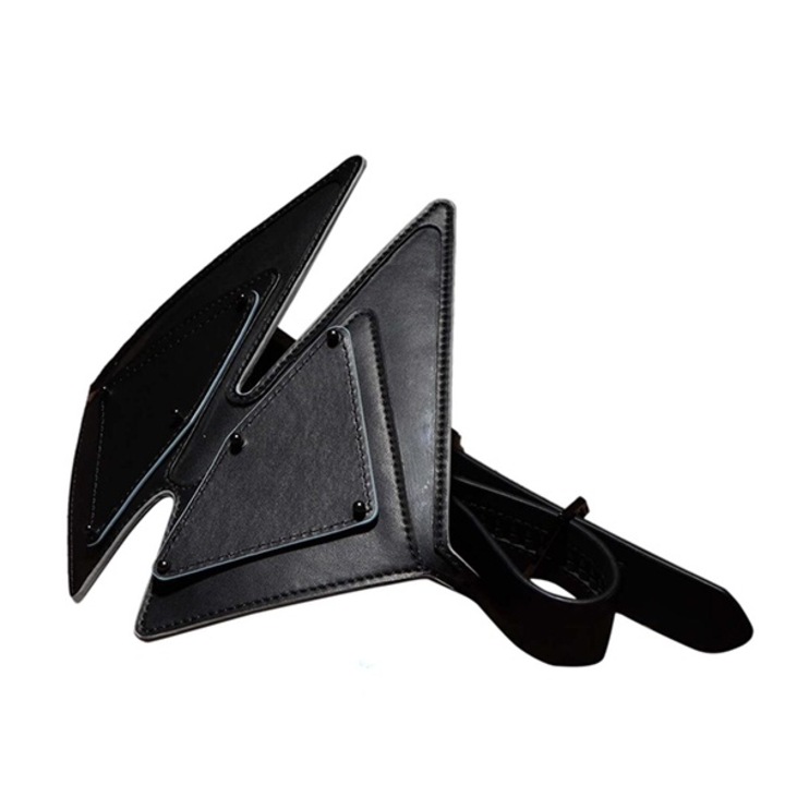 Masca bondage Lockink Vixen, ajustabila, negru