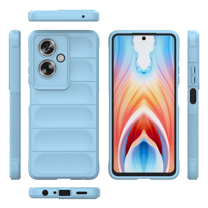 Husa Protectie pentru Oppo A79 5G/OnePlus Nord N30 SE, Cipsir Urban, Magic Shield, N47, Termoplastic, Bleu