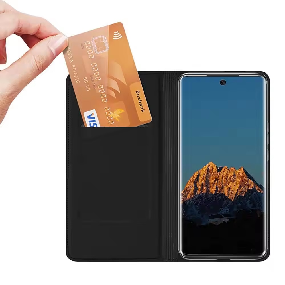 Husa pentru Motorola Edge 50 Fusion tip carte BookFlip inchidere magnetica negru
