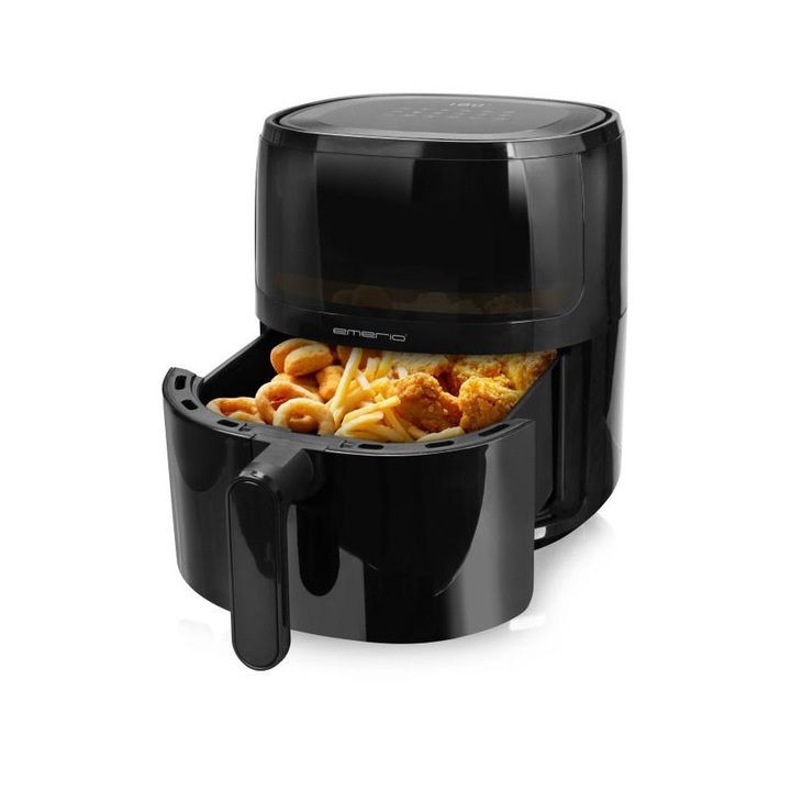Friteuza cu aer cald Smart Fryer Emerio, 1500 W, 5L, Negru