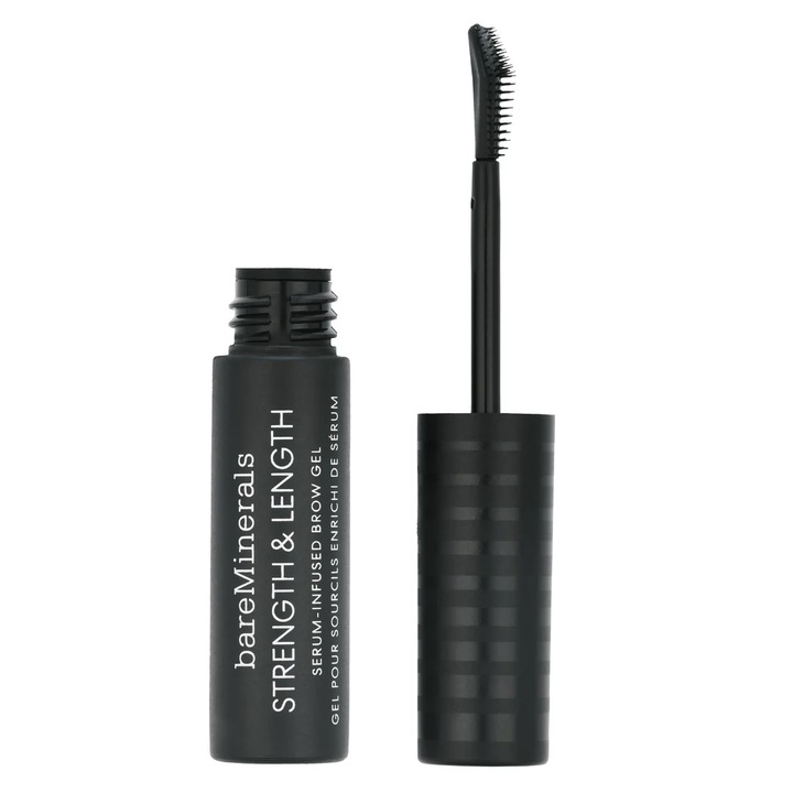 Gel pentru definirea si fixarea sprancenelor, Bare Minerals Strength & Length, Chestnut, 5 ml