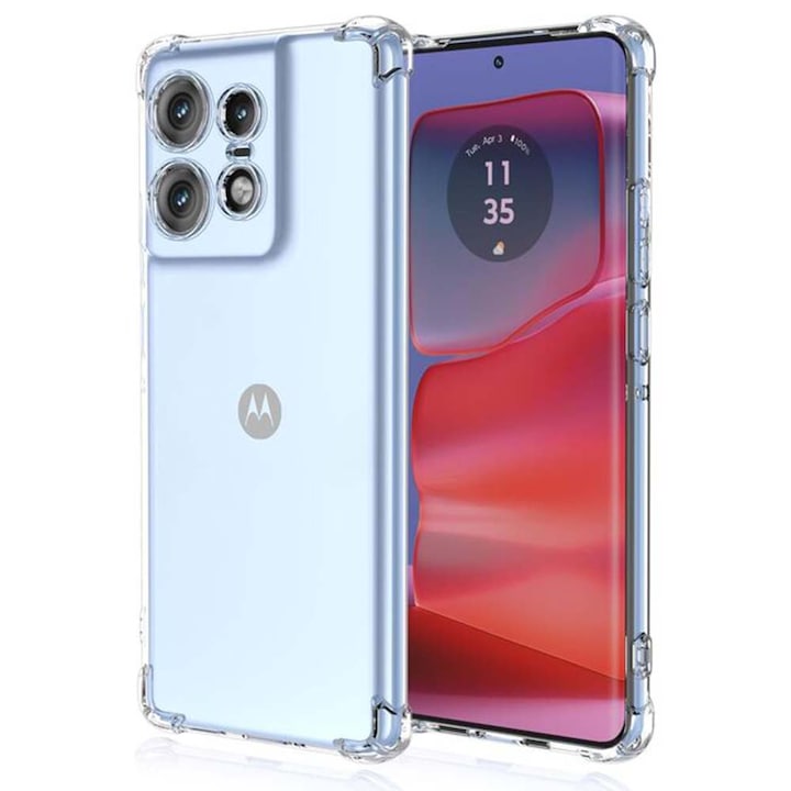 BestCase® Husa Anti Shock 1.5MM, Compatibila Cu Motorola Edge 50 Pro, Rezistenta La Socuri, Transparent