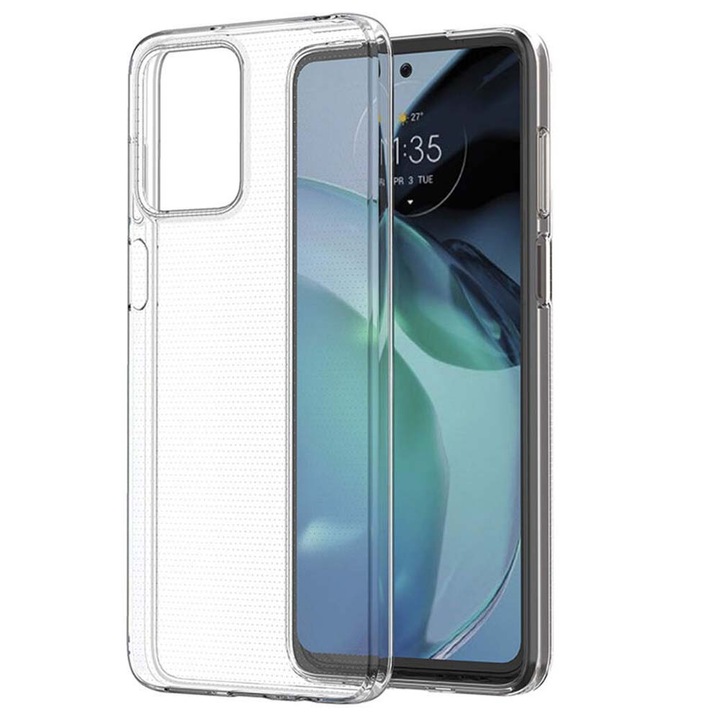 Husa BestCase® Clear Silicon 2MM, Compatibila Cu Motorola Moto G85, Antisoc, Protectie Camera, Margini ridicate pentru protectia ecranului, Transparent