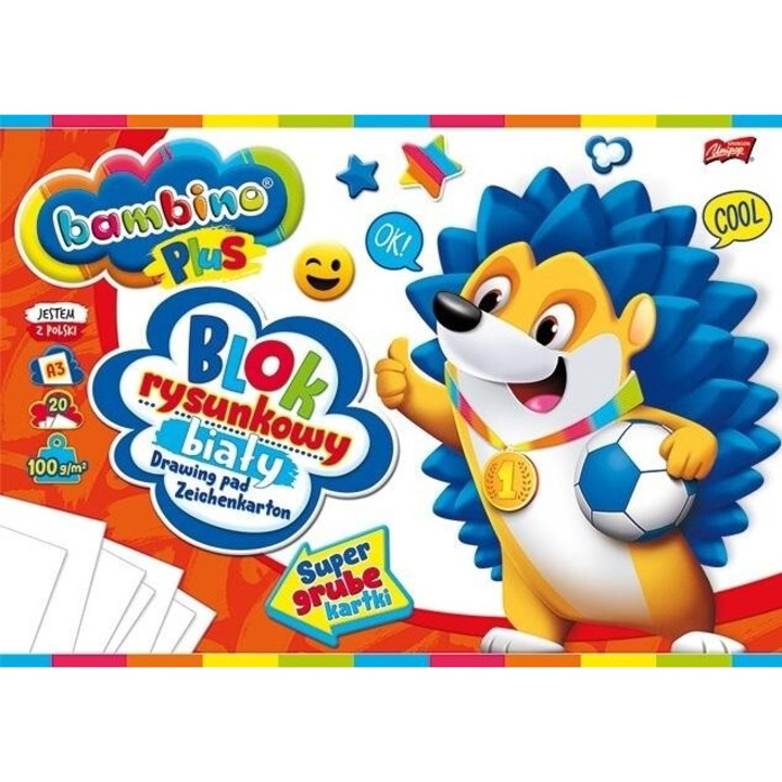 Set 10 blocuri desen, BAMBINO ST-Majewski, A3, 20 file, 423x313mm