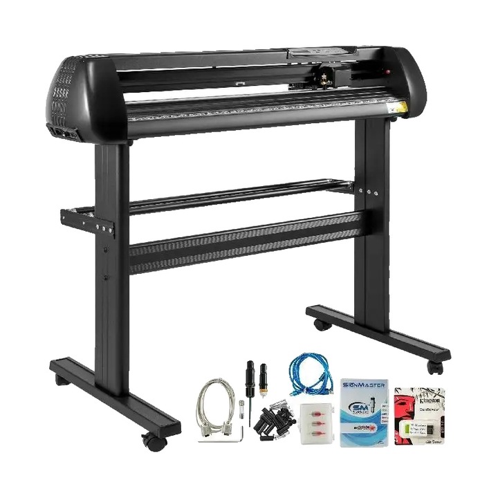 Masina de Taiat Vinil, 28 Inch, Presiune si Viteza Reglabile, Multicolor, 95x52x106cm