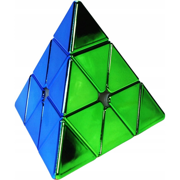 Cub 3x3x3, Rubiks, Cub Rubik, Kostkoland, Set, Fara autocolante, Metallic Pyraminx, Magnetic