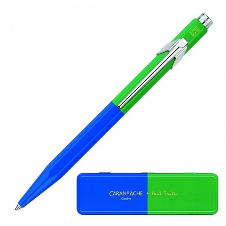 Pix, Caran d'Ache, Paul Smith Editia 4, Cutie Metalica, Verde/Albastru