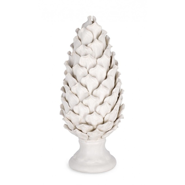 Set 2 conuri brad portelan ivoire Iku 17x38.5 cm