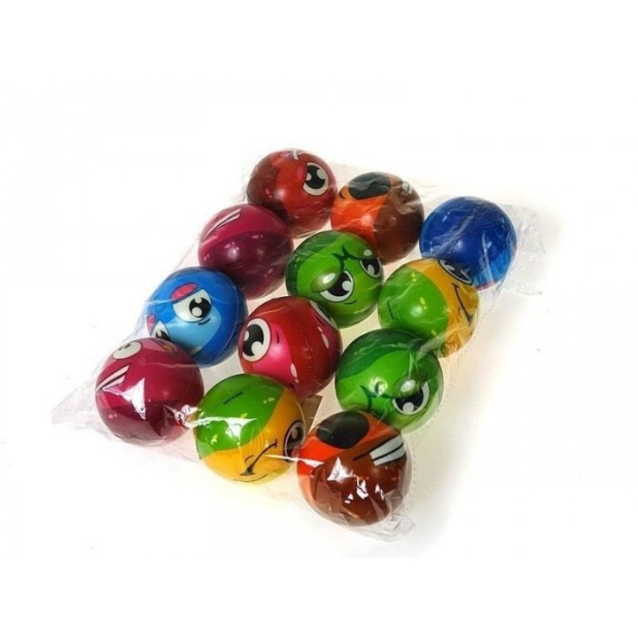 Adar 12 db golyós játék készlet, gyerekeknek, habszivacs, tarka, 3+ év