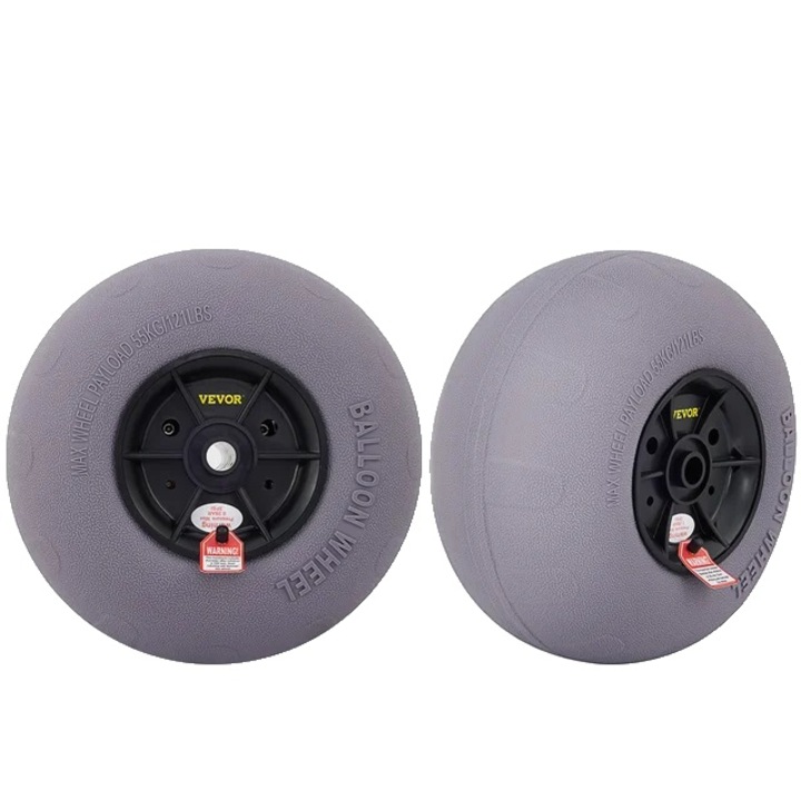 Roti plaja gonflabile, set 2 buc, 9"-16", capacitate 77-176 lbs, inclusa pompa de aer