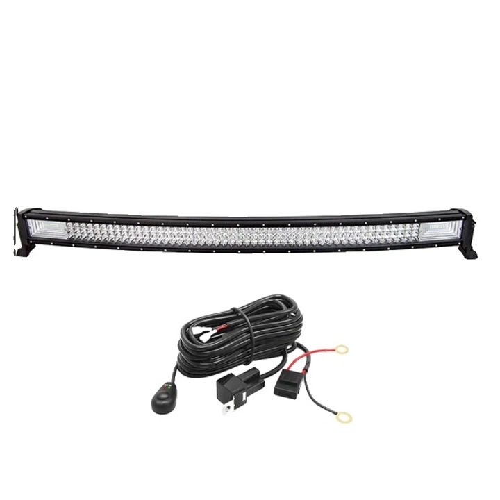 Bara LED curbata, aliaj, 42inch, 270W-675W, IP67, 6000K, cu cabluri