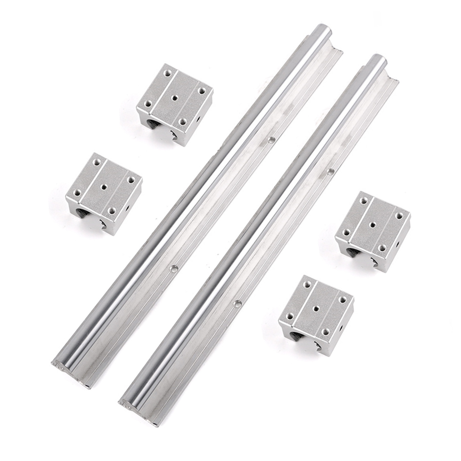 Set 2 Sine Lineare SBR20, 800mm, cu 4 Bucati Blocuri SBR12UU