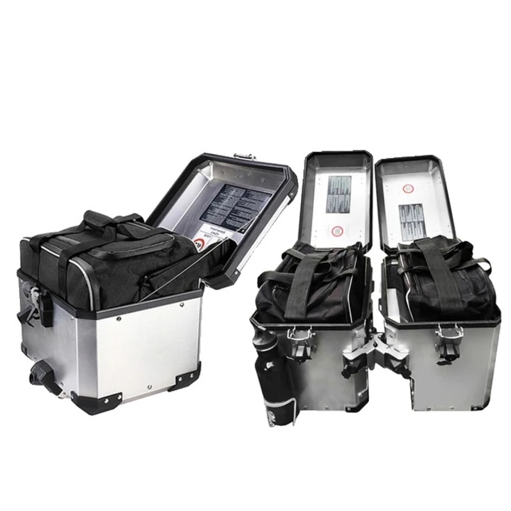 Set 3 Genti Interioare Moto, Impermeabile, Material PVC 1680D, Negru