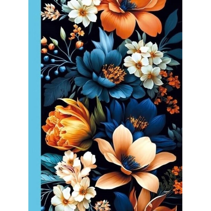 Caiet decorativ Fresh Flora, 48 pagini, caroiaj, 105x148mm