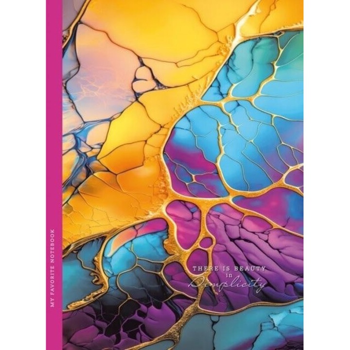 Тетрадка Fresh, 64 страници, карета, виолетова, 143x200 мм