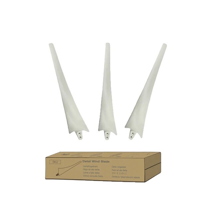 Set 3 Palete eoliana, Carbon si Nylon, alb, 580mm