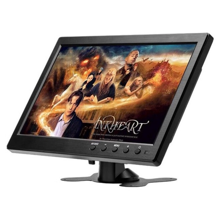 Monitor auto, ecran LCD 10.1 inch, rezolutie HD 1024x600, intrari VGA/BNC/USB/HDMI, portabil, negru