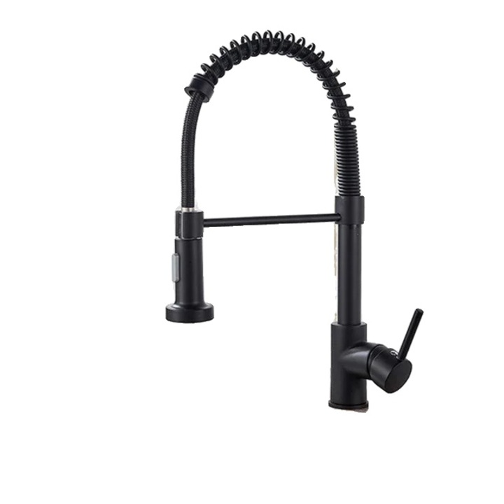 Szaniter csaptelep, matt fekete, tartós konstrukció, áramlási/permetezési mód, egyszerű telepítés