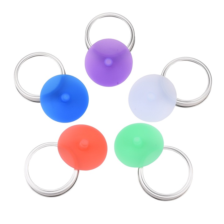 Capace pentru borcane din silicon cu gura larga, capace pentru borcane de conserve cu inel de etansare din silicon pentru depozitarea in bucatarie