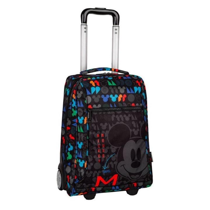 Ученическа раница на колела CoolPack Compact Mickey Mouse, 36 x 48 x 25 cm, Многоцветен