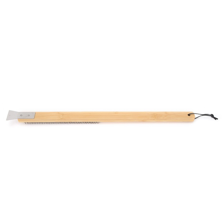 Perie pentru cuptor pizza, QttvbTna, lemn si otel inoxidabil, 57.5cm