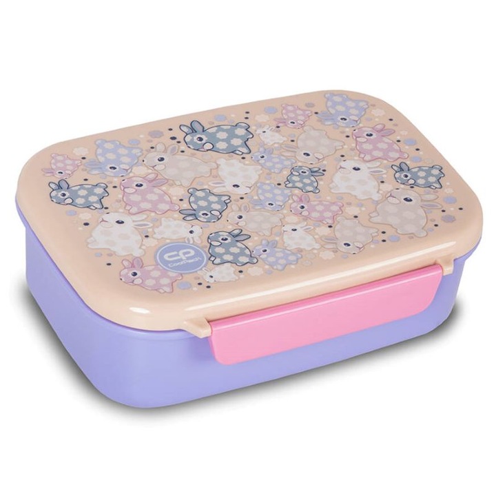 Кутия за храна CoolPack Foody White Bunny, 765 ml, Многоцветен